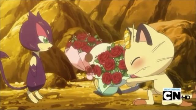 Meowth and Oshawott ask Purrloin out смотреть онлайн