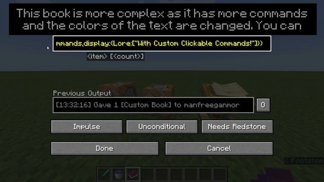 Commands 1.19 | How To Make a Custom Clickable Book in Minecraft смотреть онлайн
