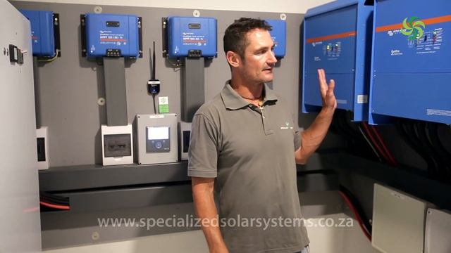 45kVA 3 Phase Inverter With 54-61 KWh Per Day Solar Array And 42kWh Storage Hybrid Solar System