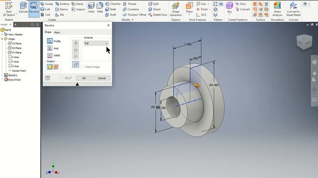 Autocad Inventor 2019 - Oldham Coupling - Building Flange смотреть онлайн