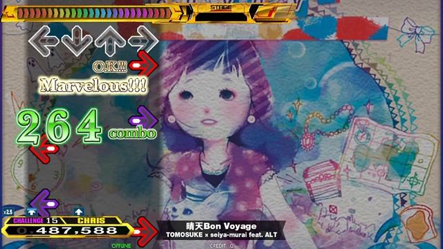 StepMania 晴天Bon Voyage Challenge Gameplay (Fan-made chart) смотреть онлайн