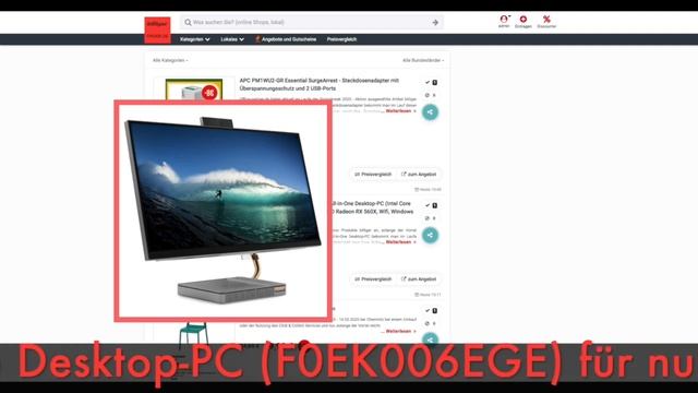 Schnäppchen des Tages 09.03.20 - Lenovo IdeaCentre AIO A540 27 Zoll All-in-One PC (F0EK006EGE) смотреть онлайн
