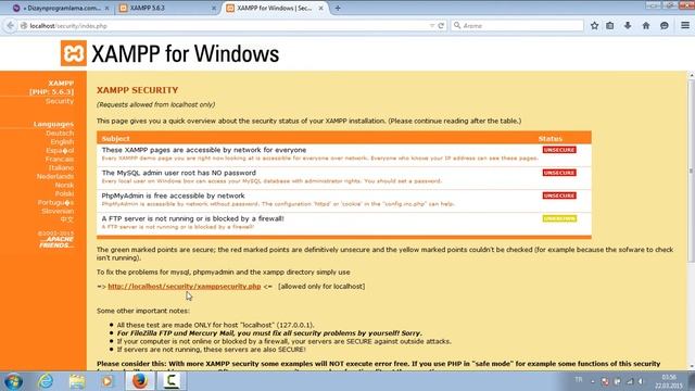 Php Giriş : Windows İçin Localhost Kurulumu(Xampp) смотреть онлайн