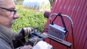 Сверлильный станок из старой кровати, стиральной машины и амортизаторов от автомобиля часть 1