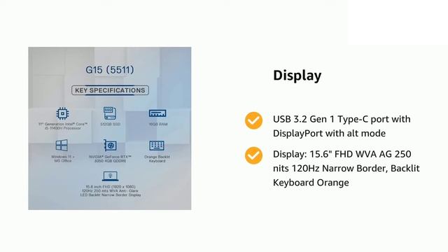 Dell New G15 5511 Gaming Laptop смотреть онлайн