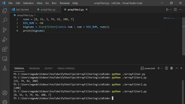 Python Tips 02: Filtering Arrays with Lambdas! смотреть онлайн