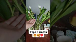 Утро 8 марта 😍