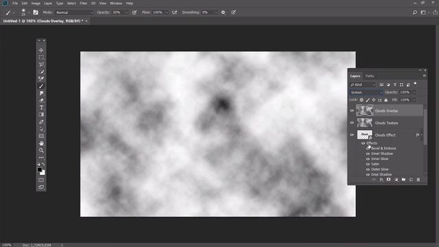How to Create a Cloud Effect in Photoshop смотреть онлайн