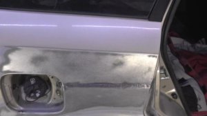 Частичная замена заднего крыла на Шевроле Лачетти.