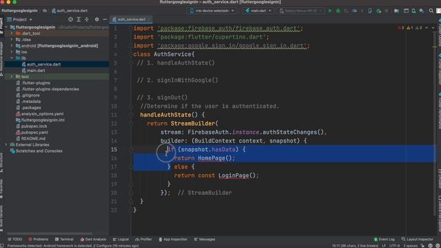 Flutter Firebase Auth Login| Google Sign In | Android & iOS смотреть онлайн