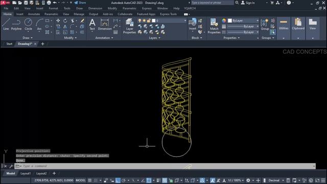 5 Powerful Object Transformation Tools AutoCAD - YQ Arch Tutorial смотреть онлайн