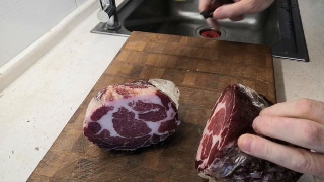 Сыровяленая свиная шея со стартовыми культурами