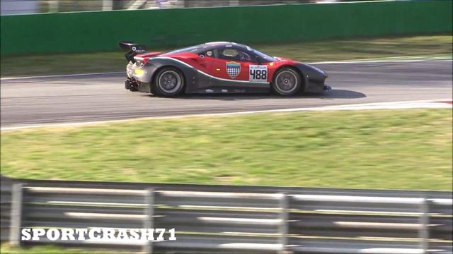 Ferrari 488 GT3 EVO V8 Turbo Sound in Action смотреть онлайн