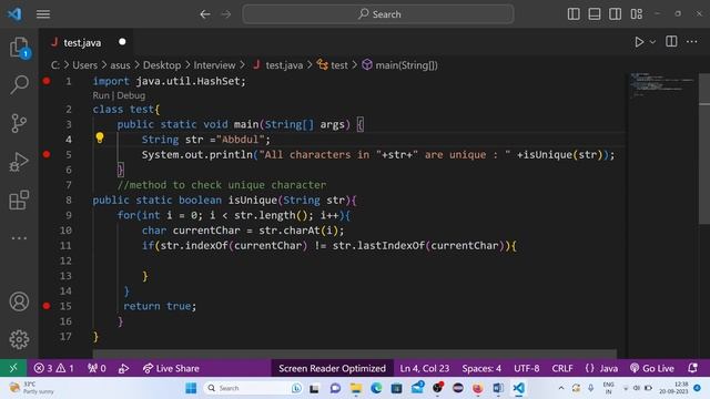 #9- Find Unique Characters In a String Using indexOf() Method | Interview Coding Questions #javacod смотреть онлайн