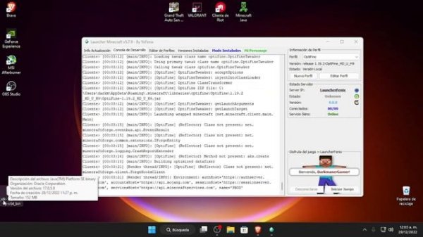 Error launcher fenix - minecraft | EXIT CODE -1 |