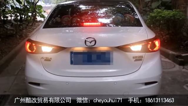 Mazda 3 Xenon headlights with LED DRL смотреть онлайн