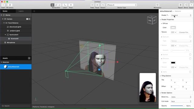 Как сделать сглаживание кожи в Spark AR Instagram смотреть онлайн