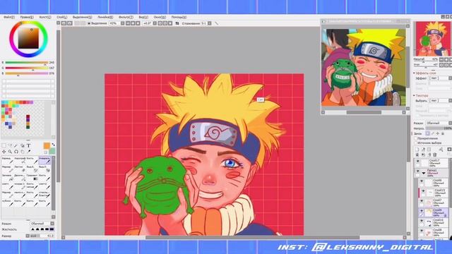 ♡ Рисую Наруто с жабкой / fast speedpaint ? (sai2) смотреть онлайн