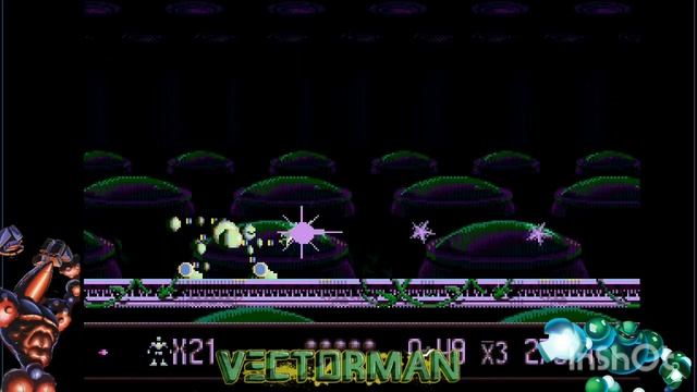 Vectorman игры Сега. бой со всеми боссами (вектормэн русская версия) sega genesis. смотреть онлайн