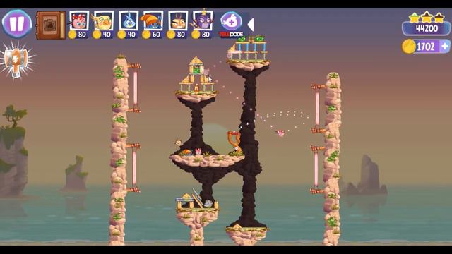 Angry Birds Stella Level 57 Episode 2 Walkthrough ★★★ Beach Day смотреть онлайн