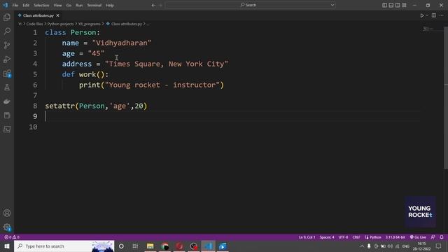 2023 Python Beginner Tutorial #35 Class Object Attributes and Methods смотреть онлайн
