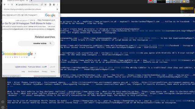 Email Scraper from google search result using python selenium смотреть онлайн
