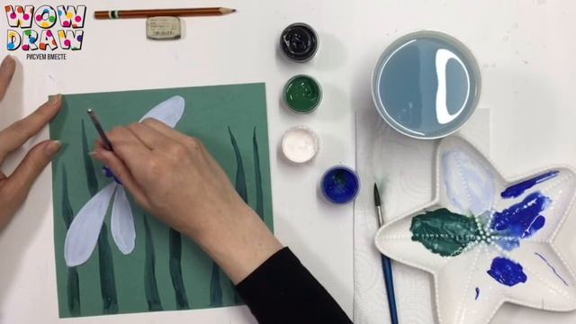 Как нарисовать Стрекозу?Рисуем стрекозу. Онлайн школа рисования для детей WOW DRAW смотреть онлайн