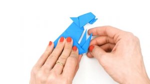 How to fold paper into a snow leopard | ⚜ Origami Animals