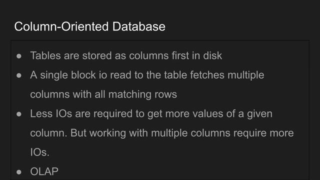Column vs Row Oriented Databases Explained смотреть онлайн