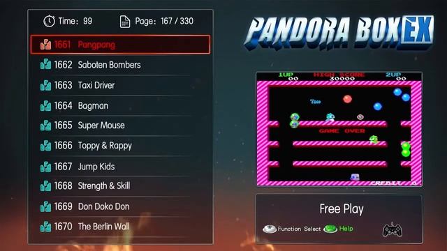 ARCADEO - PANDORA'S BOX EX - 3300 IN 1 - GAME LIST смотреть онлайн