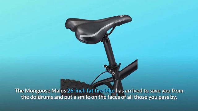 Mongoose Malus Adult Fat Tire Mountain Bike, 26-Inch Wheels Review смотреть онлайн