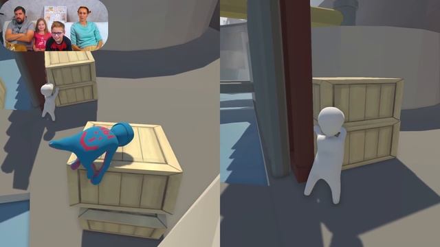 Попробуй не Засмеяться Семья Играет в HUMAN FALL FLAT #5 смотреть онлайн