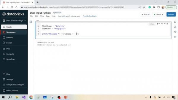 40- User Input in python ||  Input in python in Hindi