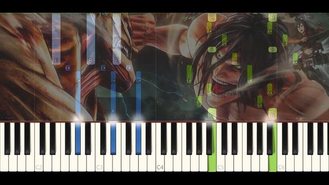 Attack on Titan - Guren No Yumiya (Main Theme) [Piano Tutorial] смотреть онлайн