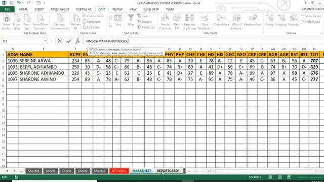 HOW TO MAKE STUDENT EXAM REPORT CARD IN VBA/ EXCEL-PART 2 смотреть онлайн