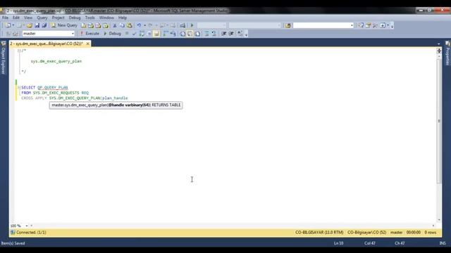 2 sys dm exec query plan смотреть онлайн