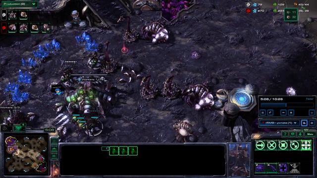 Starcraft 2 - KR Gold2 Laddering zvz 2base lurker nydus swarm host смотреть онлайн