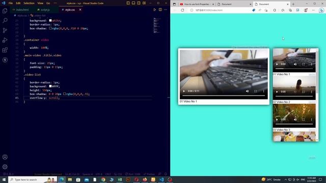 How to Create Video Playlist Using HTML,CSS, JAVASCRIPT |@profmuhammadshafiq5429 смотреть онлайн