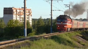 ТЭП70-0535 с пригородным поездом Алапаевск - Екатеринбург