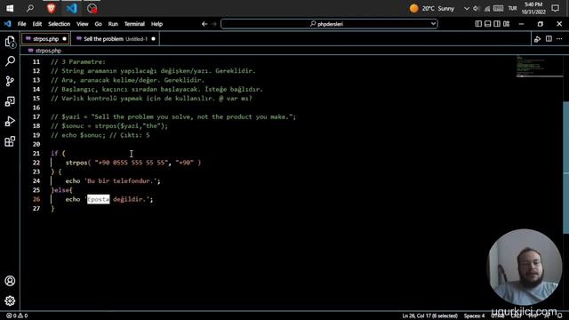 PHP STRPOS KULLANIMI ? PHP Dersleri смотреть онлайн