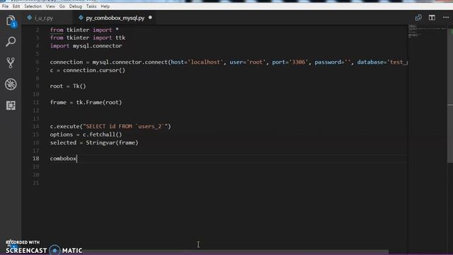 Python - How to Populate Combobox With Results From MySQL Database In Tkinter [ With Source Code ] смотреть онлайн