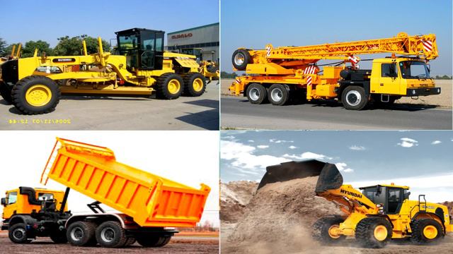 TOP 10 Vehicles Excavator Truck Crane Bulldozer Concrete Mixer Cartoon Сonstruction смотреть онлайн
