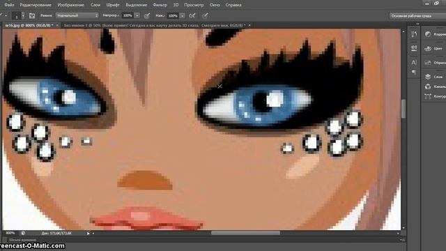 Урок фотошопа №7. Аватария. Учимся делать 3D глаза и губы. смотреть онлайн