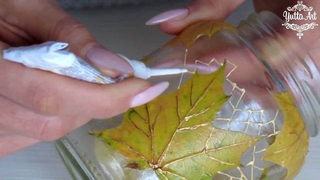 Осенняя тема / Подсвечник из банки / Осенняя поделка своими руками / Как сделать самой смотреть онлайн