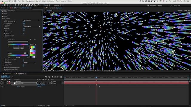 Jump to Lightspeed Effect in Adobe After Effects and Trapcode Particular смотреть онлайн