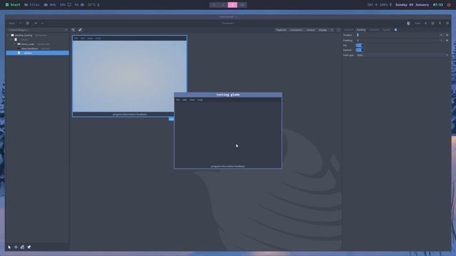 Quick test, Glade GTK UI designer смотреть онлайн