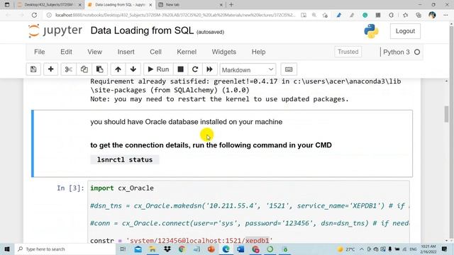 week 4 Load Oracle Database into Python смотреть онлайн