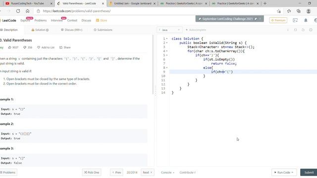 Valid Parentheses (Leetcode) смотреть онлайн