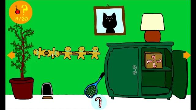 Christmas Cat Game Walkthrough Point and Click Puzzle Escape Room смотреть онлайн