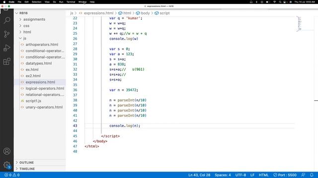 JavaScript Expressions смотреть онлайн